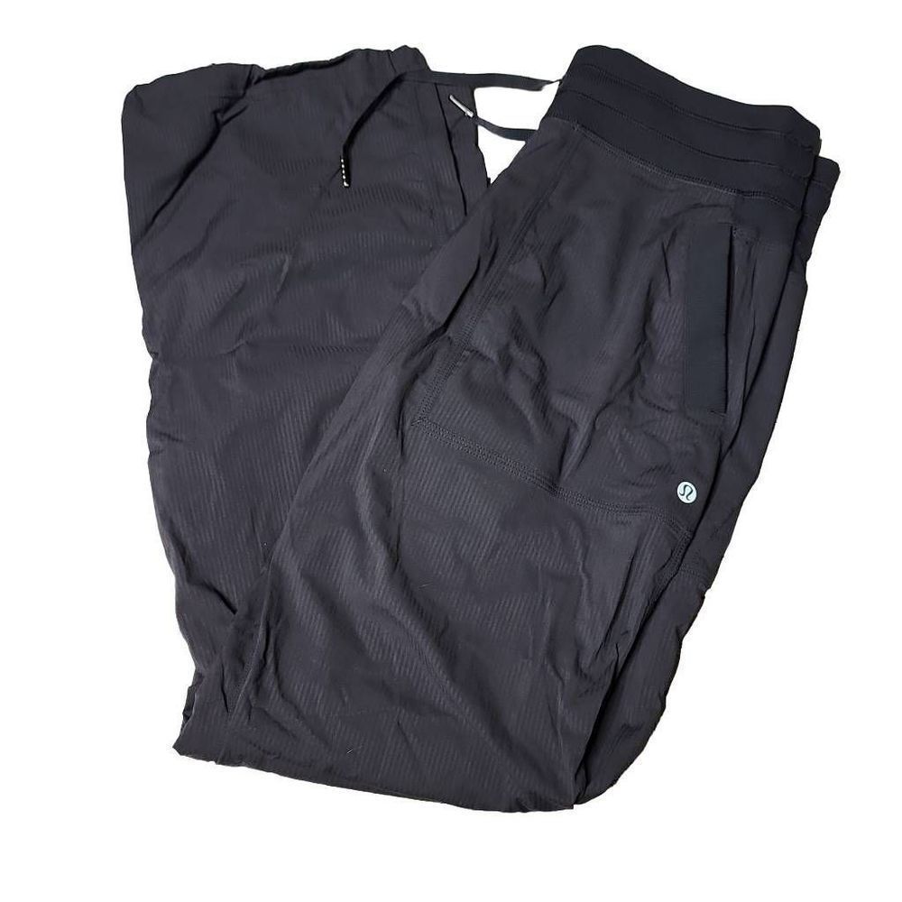 Lululemon dance studio pants unlined black 32" adjustable ankle cargo pants